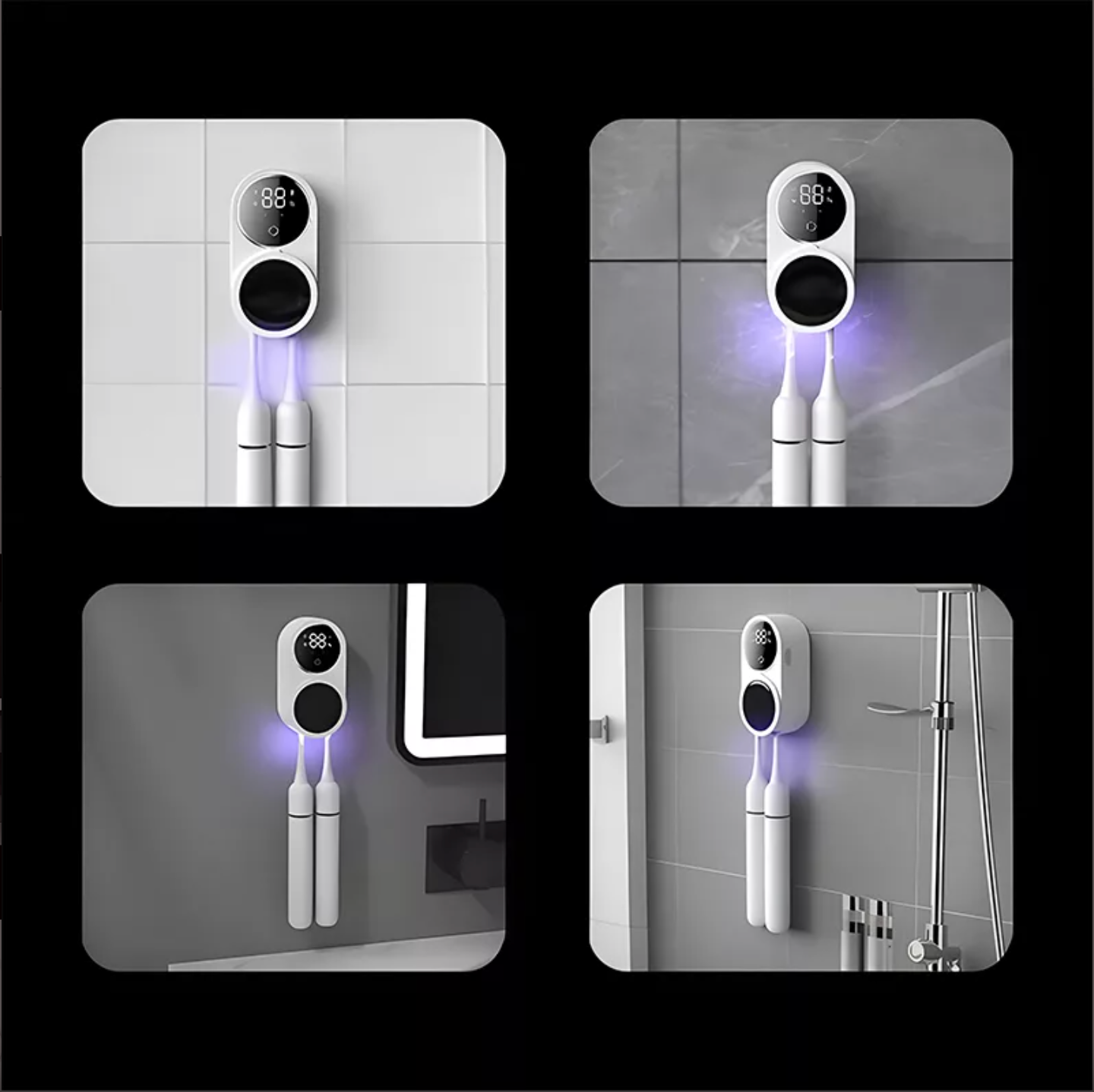 Suport de periuță de dinți electric sterilizator UV